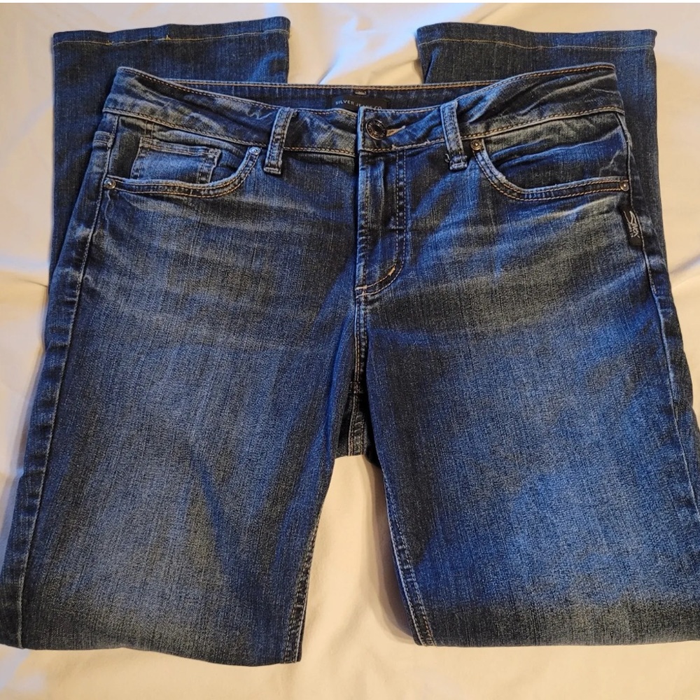Women’s Silver Elyse Slim Boot jeans size 30.